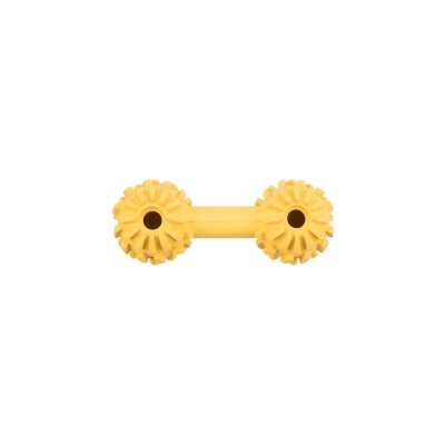 Trixie Dumbbell with bell, natural rubber, 17 cm