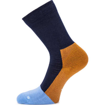 Ulvang Hero Warm Crew Sock Navy Blue/ Cathay Spice / Provence Blue