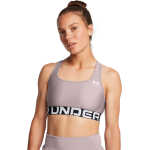 Under Armour Women's HeatGear® Armour Mid Branded Sports Bra Tetra Gray