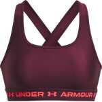 Under Armour Women's UA Crossback Mid Bra Dark Maroon
