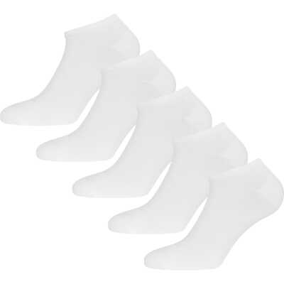 Urberg Bamboo Shaftless Sock 5-Pack Bright White