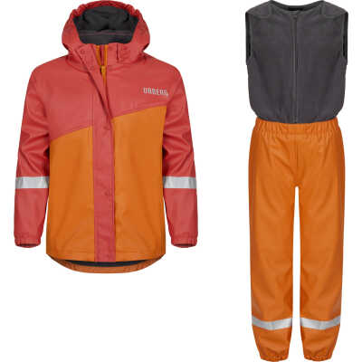 Urberg Kids' Sylte PU Rain Set Pumpkin Spice
