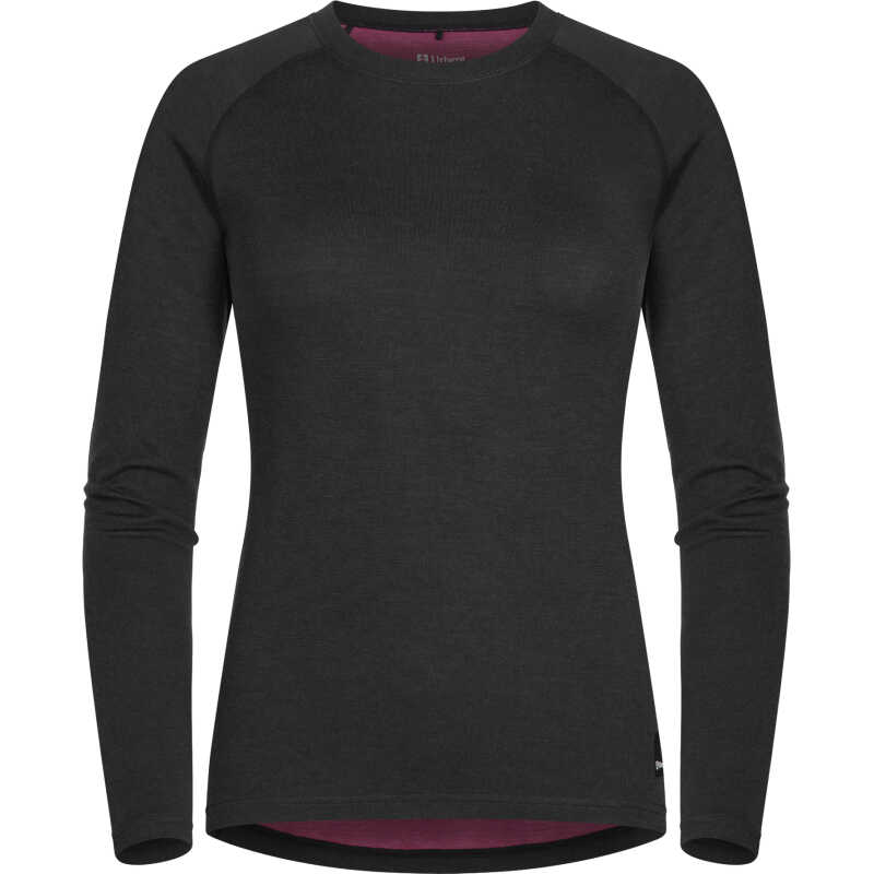 Urberg Women's Selje Merino-Bamboo Top Black/Purple Urberg Women's Selje Merino-Bamboo Top Black/Purple
