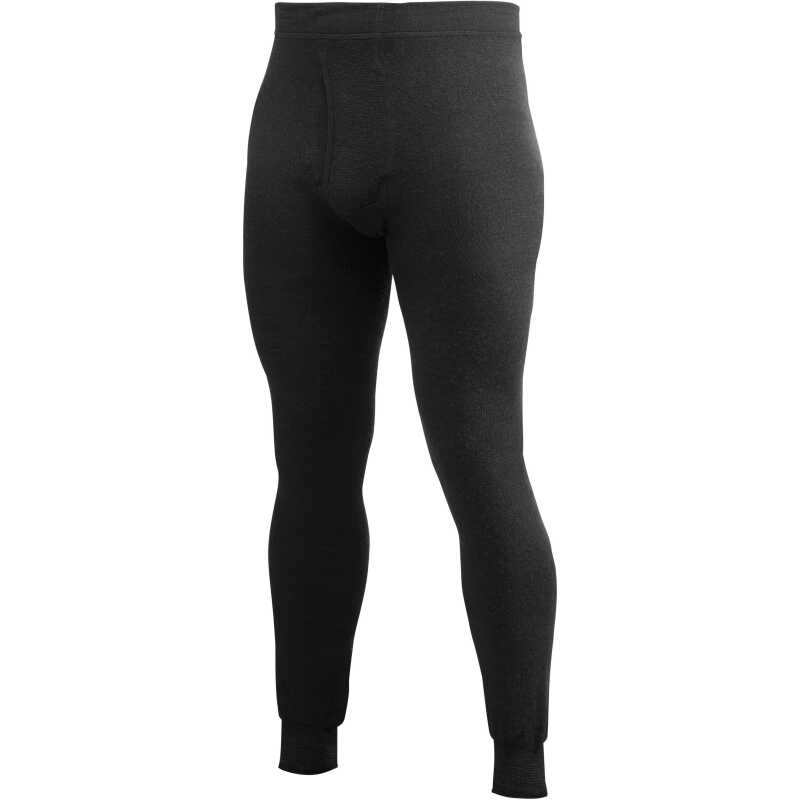 Woolpower Long Johns with Fly 200 Black Woolpower Long Johns with Fly 200 Black