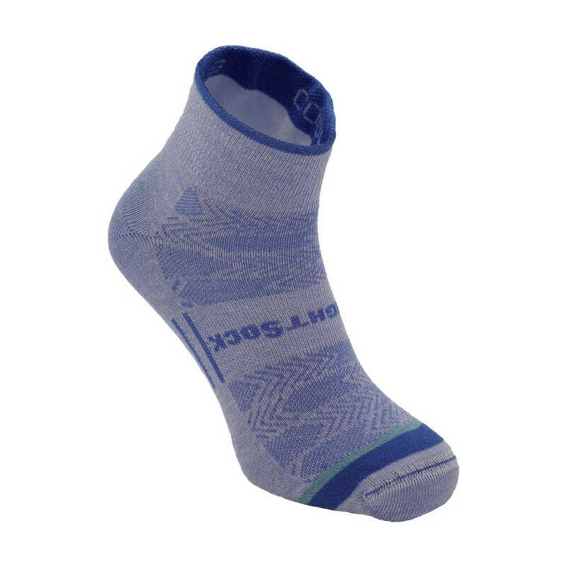 Wrightsock Coolmesh II Quater Anti Blister System Serenity Blue