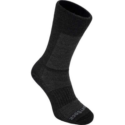 Wrightsock Merino Coolmesh II Merino Wool Crew Anti Blister System Grey/Black