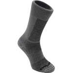 Wrightsock Merino Coolmesh II Merino Wool Crew Anti Blister System Grey/Smoke