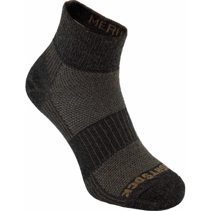 Wrightsock Merino Coolmesh II Quater Anti Blister System Timber Wrightsock Merino Coolmesh II Quater Anti Blister System Timber
