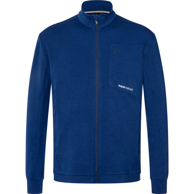 super.natural Men's Motion Jacket Blue Depths super.natural Men's Motion Jacket Blue Depths