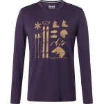 super.natural Men's Skiing Bear Long Sleeve Mysterioso/Cumin/Cumin