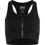 super.natural Women's Motion Zip Top Jet Black