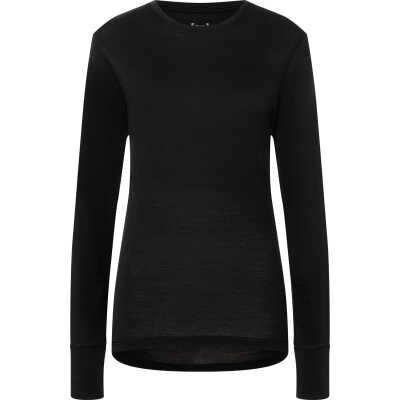 super.natural Women's Tundra175 Long Sleeve Jet Black