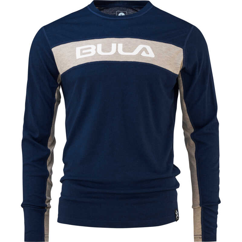 Bula Men's Retro Merino Wool Crew Navy