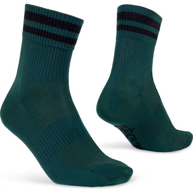 Gripgrab Original Stripes Crew Socks Green