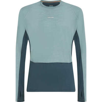 Icebreaker Men's Merino 125 Zoneknit Longsleeve Crewe Abyss/blue Ash/cb