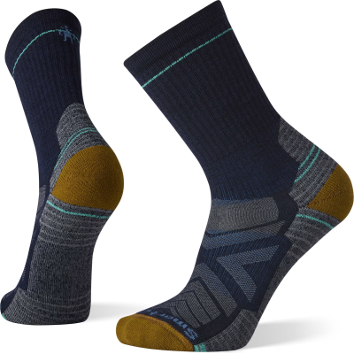 Smartwool Unisex Hike Light Cushion Crew Socks Twilight Blue-Pewter Blue